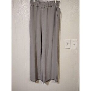 Hilary Radley Women's Wide Leg Crinkle Pants Size Small Grey